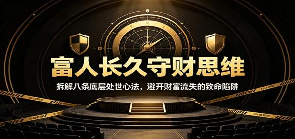 富人长久守财思维：拆解八条底层处世心法，避开财富流失的致命陷阱-一鸣资源网
