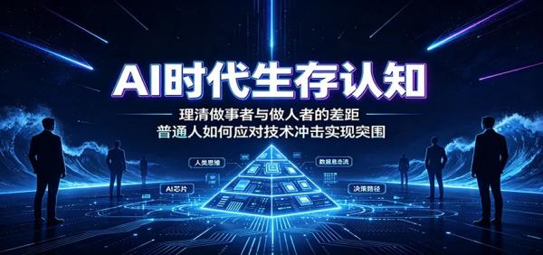 AI时代生存认知：理清做事者与做人者的差距，普通人如何应对技术冲击实现突围-一鸣资源网