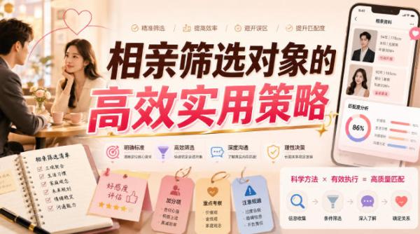 付费文章：相亲筛选对象的高效实用策略-一鸣资源网