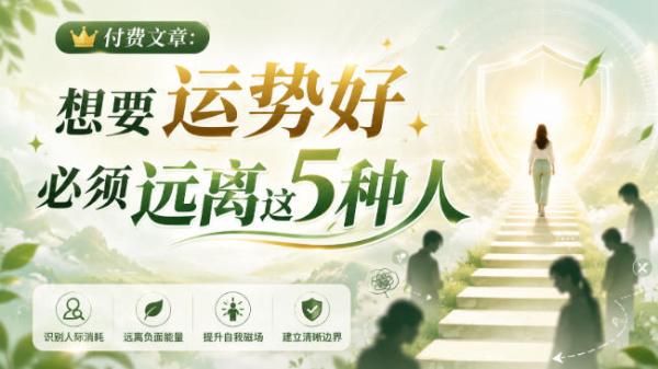 付费文章：想要运势好，必须远离这5种人-一鸣资源网