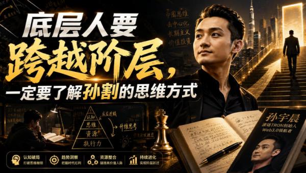 付费文章：底层人要跨越阶层，一定要了解孙割的思维方式-一鸣资源网