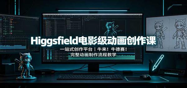 Higgsfield电影级动画创作课：一站式创作平台，牛来！牛德赛！完整动画制作流程教学-一鸣资源网
