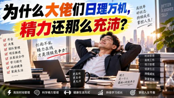 付费文章：为什么大佬们日理万机，精力还那么充沛？-一鸣资源网