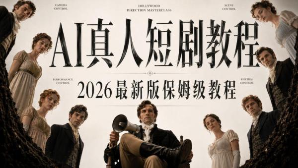 图片[1]-AI真人短剧制作全流程，AI视频大佬专为零基础研制的AI短剧教程，保姆级教程，新手一学就会！-一鸣资源网