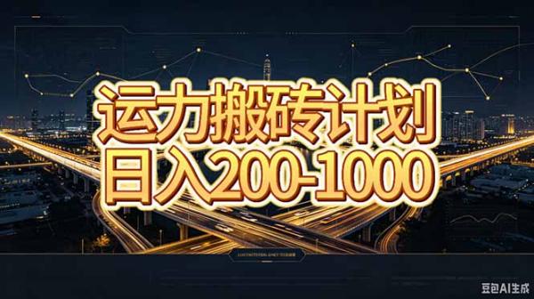 图片[1]-运力搬砖，风口项目。当日收益稳定200-1000。 每天仅需一小时，新人轻松上手。-一鸣资源网