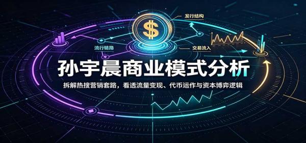 孙宇晨商业模式分析：拆解热搜营销套路，看透流量变现、代币运作与资本博弈逻辑-一鸣资源网