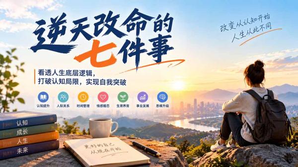 付费文章：逆天改命的七件事，看透人生底层逻辑，打破认知局限，实现自我突破-一鸣资源网