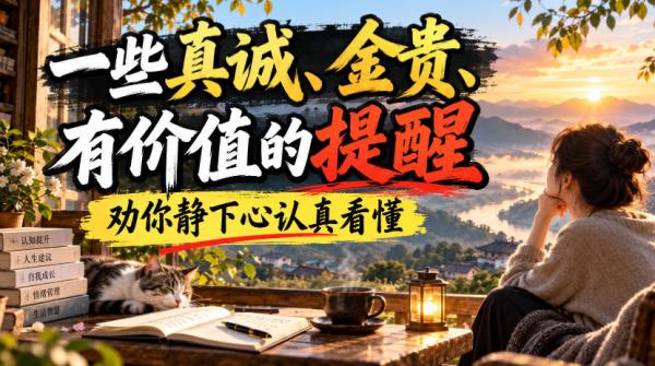 付费文章：一些真诚、金贵、有价值的提醒，劝你静下心认真看懂-一鸣资源网