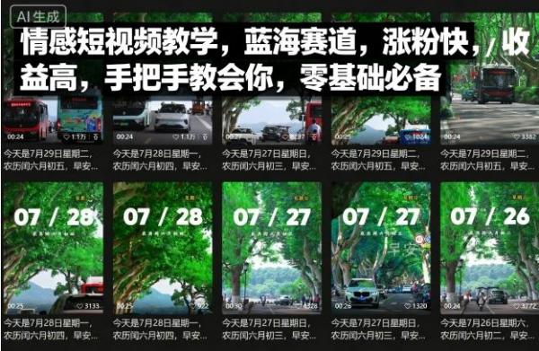 图片[1]-情感短视频教学，蓝海赛道，涨粉快，收益高，手把手教会你，零基础必备-一鸣资源网