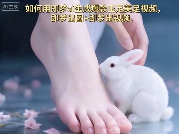 如何用即梦ai生成爆款玉足美足视频，即梦出图+即梦出视频，快速涨粉-一鸣资源网