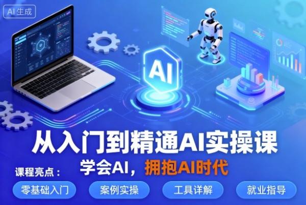 从入门到精通AI实操课，学会AI，拥抱AI时代-一鸣资源网