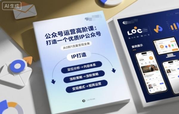 公众号运营高阶课，打造一个优质IP公众号-一鸣资源网