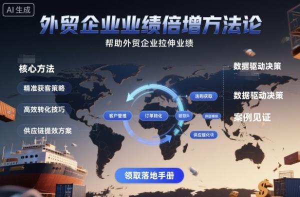 外贸企业业绩倍增方法论，帮助外贸企业拉伸业绩-一鸣资源网