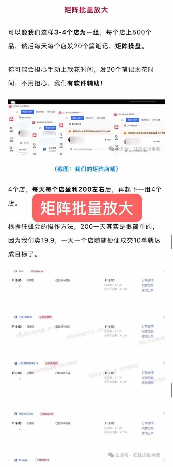 小红书虚拟店矩阵玩法 小红书虚拟店矩阵玩法