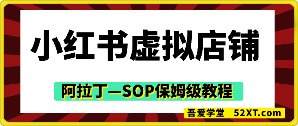 阿拉丁-小红书虚拟店铺SOP保姆级教程-一鸣资源网